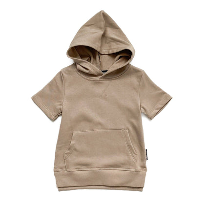 Hooded Short Sleeve Sweatshirt