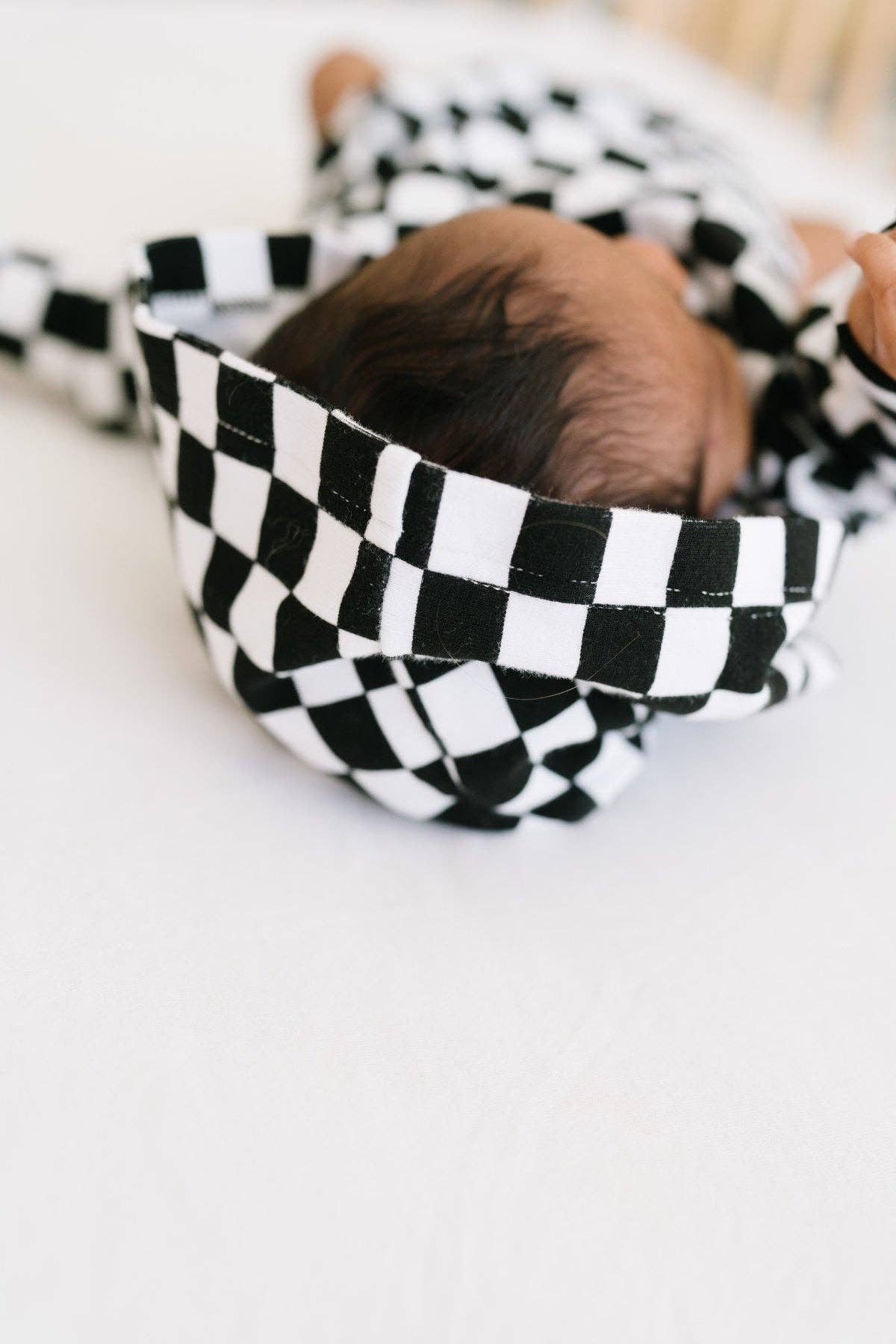 Checkered Hoodie Bubble Romper