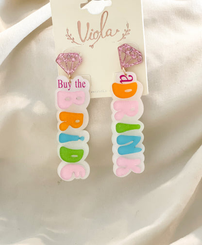 Buy The Bride A Drink Earrings