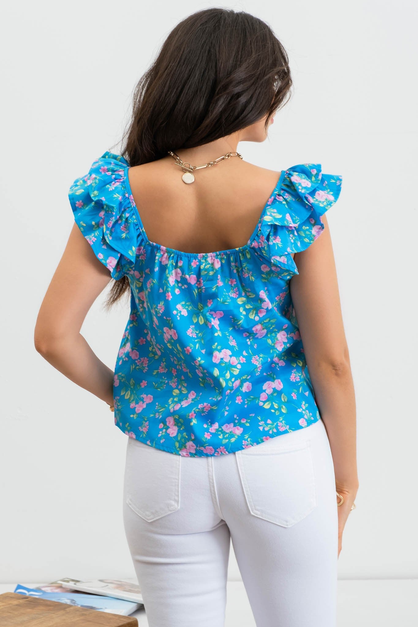 Garden Gate Ruffle Top