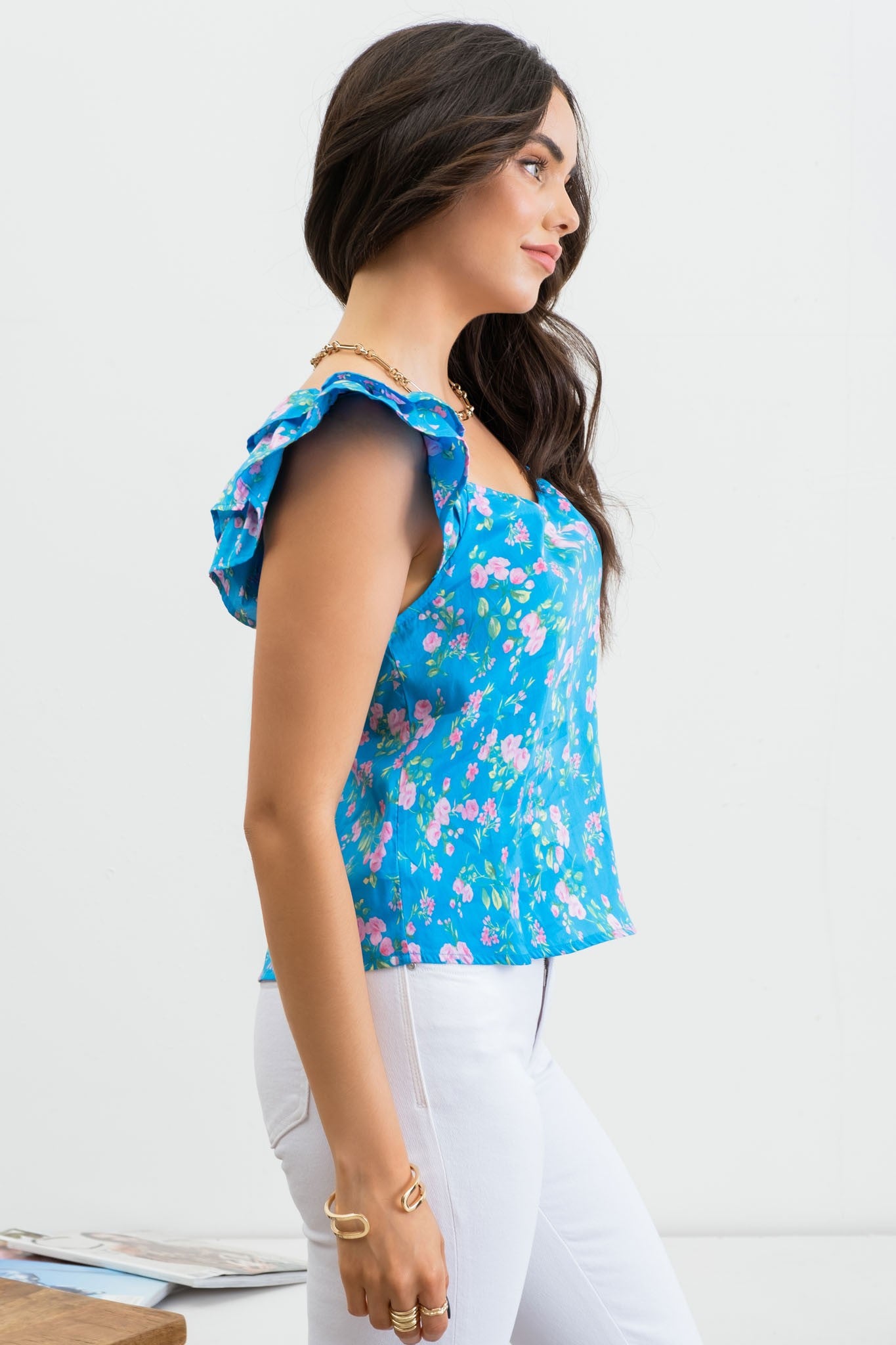 Garden Gate Ruffle Top