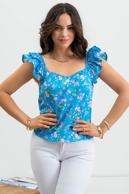 Garden Gate Ruffle Top